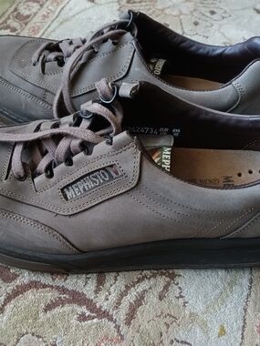 Mephisto Men’s Lace-Up Loafers in Taupe Brown